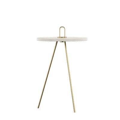 Side Table - Marble & Gold - Image 0