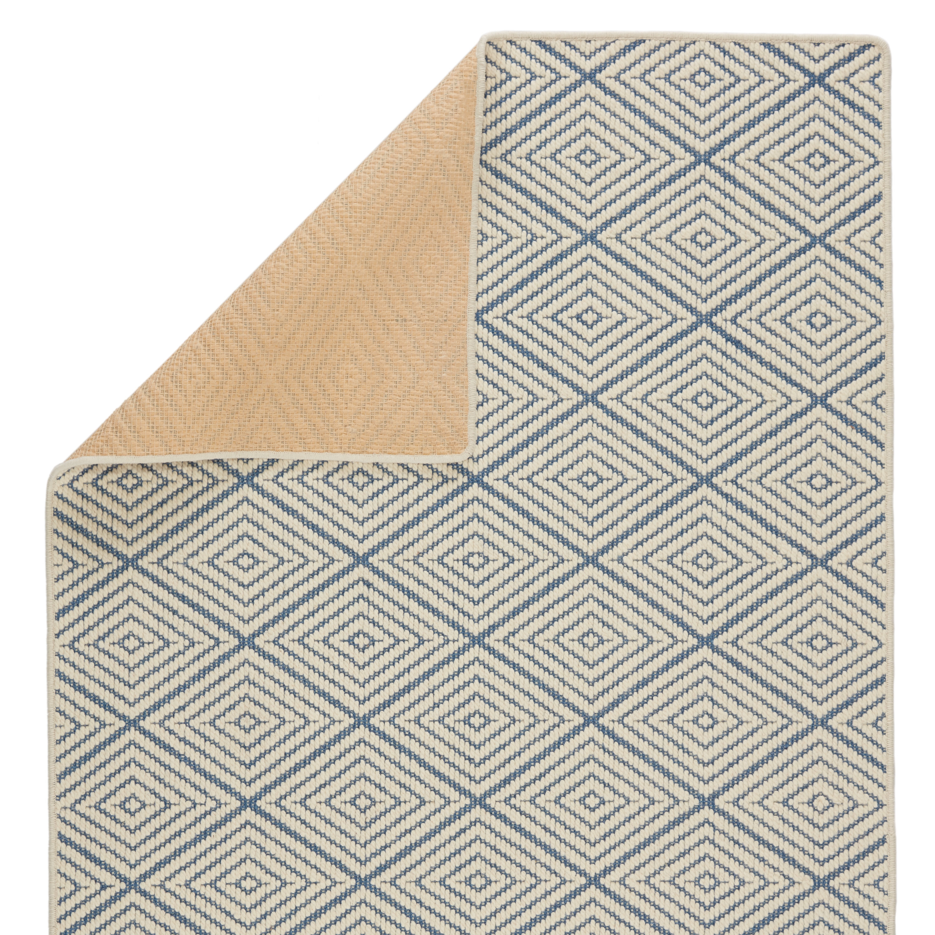 Barclay Butera by Pacific Natural Trellis Blue/ Ivory Area Rug (5'X8') - Image 2