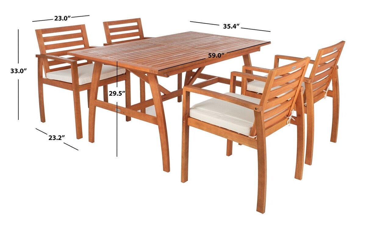 Venly Dining Set - Natural/Beige - Safavieh - Image 7