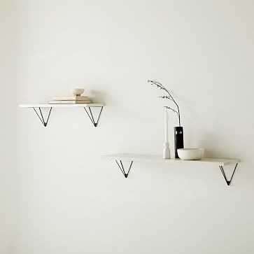 Linear Shelf, White Marble, 2 Feet - Image 1