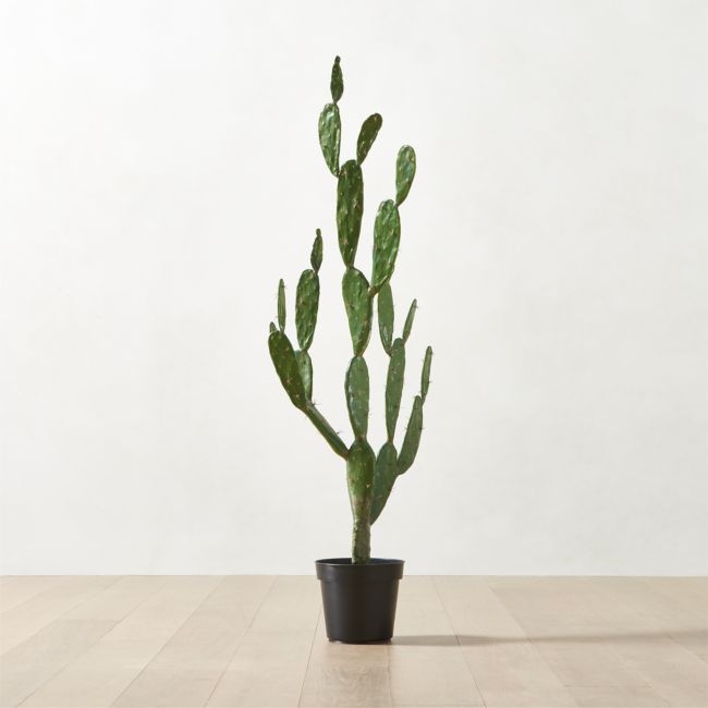 Faux Potted Cactus Plant 4'9'' - Image 0