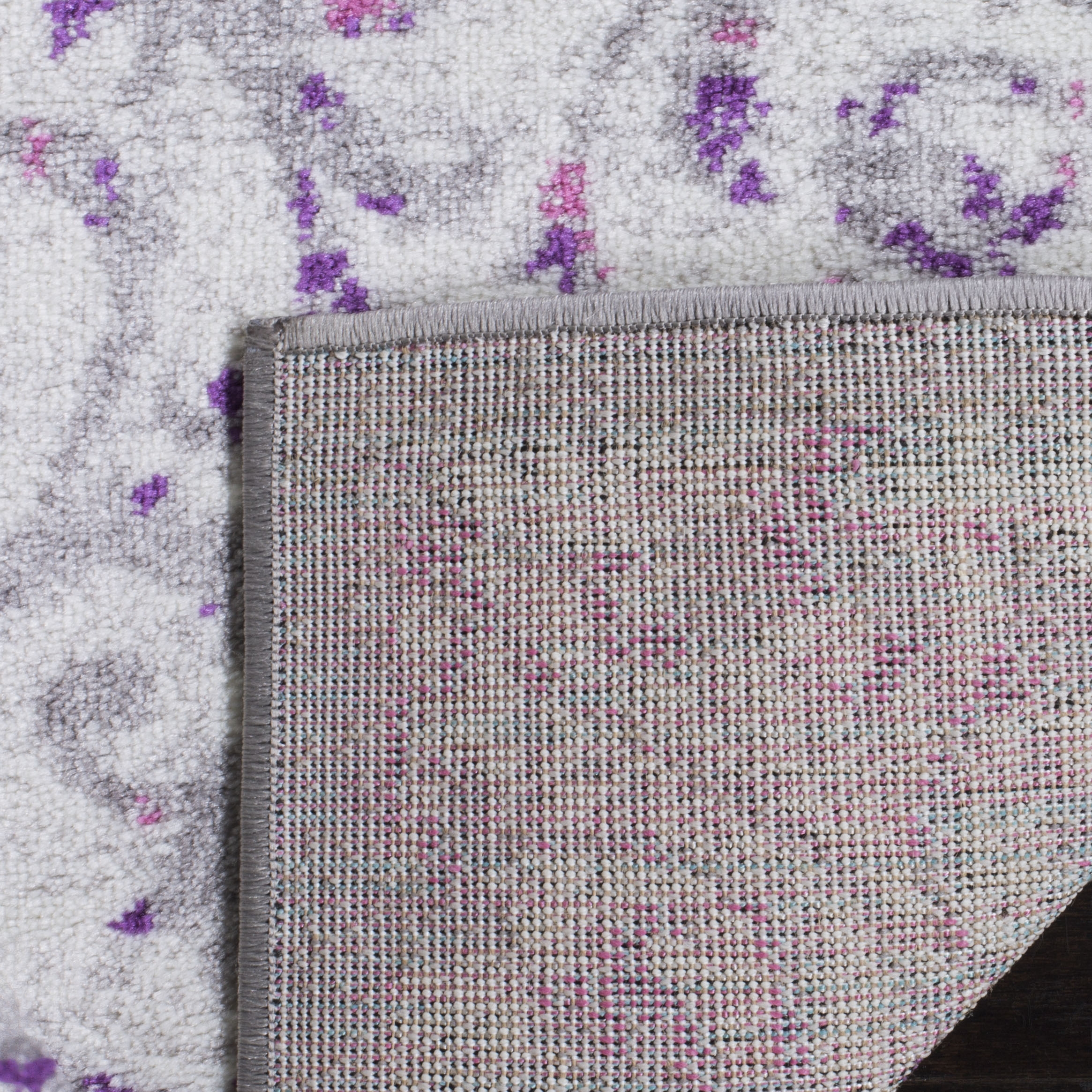 Arlo Home Woven Area Rug, SKY198F, Ivory/Pink,  4' X 6' - Image 3