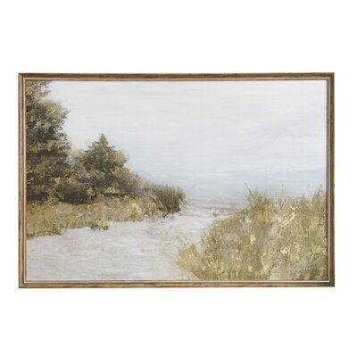 Lake Walk Picture Frame Graphic Art Print on Canvas - Image 0