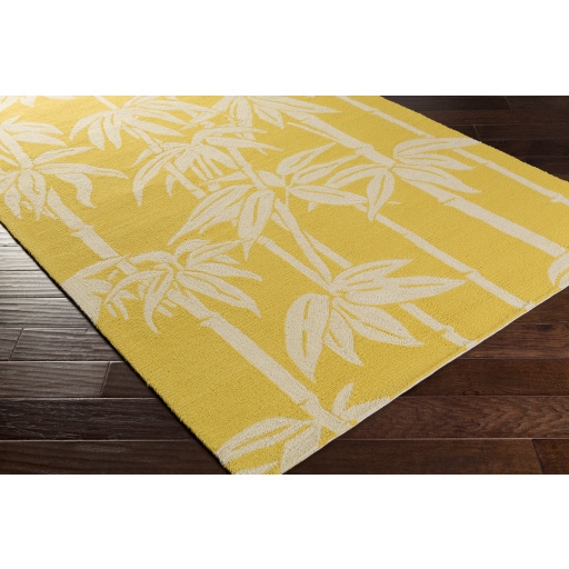 Bondi Beach Yellow Outdoor 9' x 12' Handmade Rug - Image 1