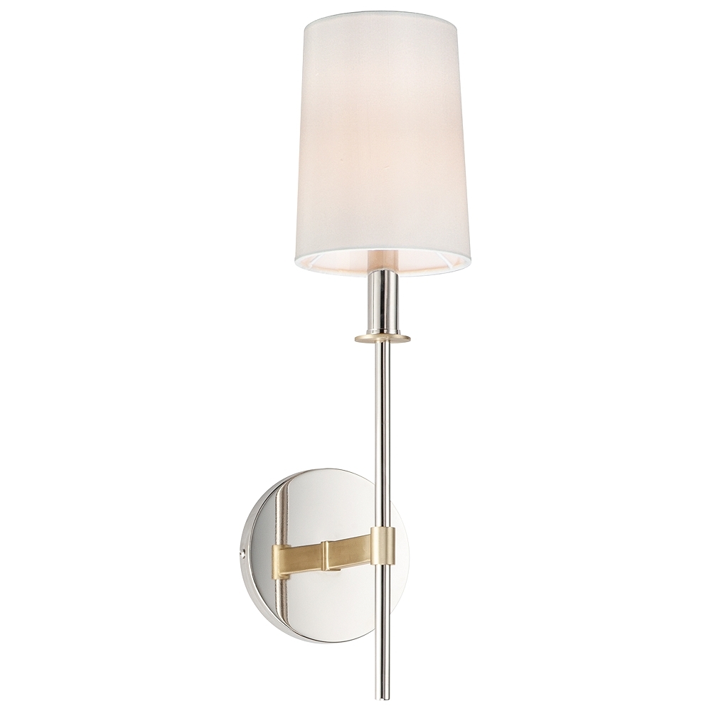 Maxim Uptown 19 1/2" High Polished Nickel Wall Sconce - Style # 80Y64 - Image 0