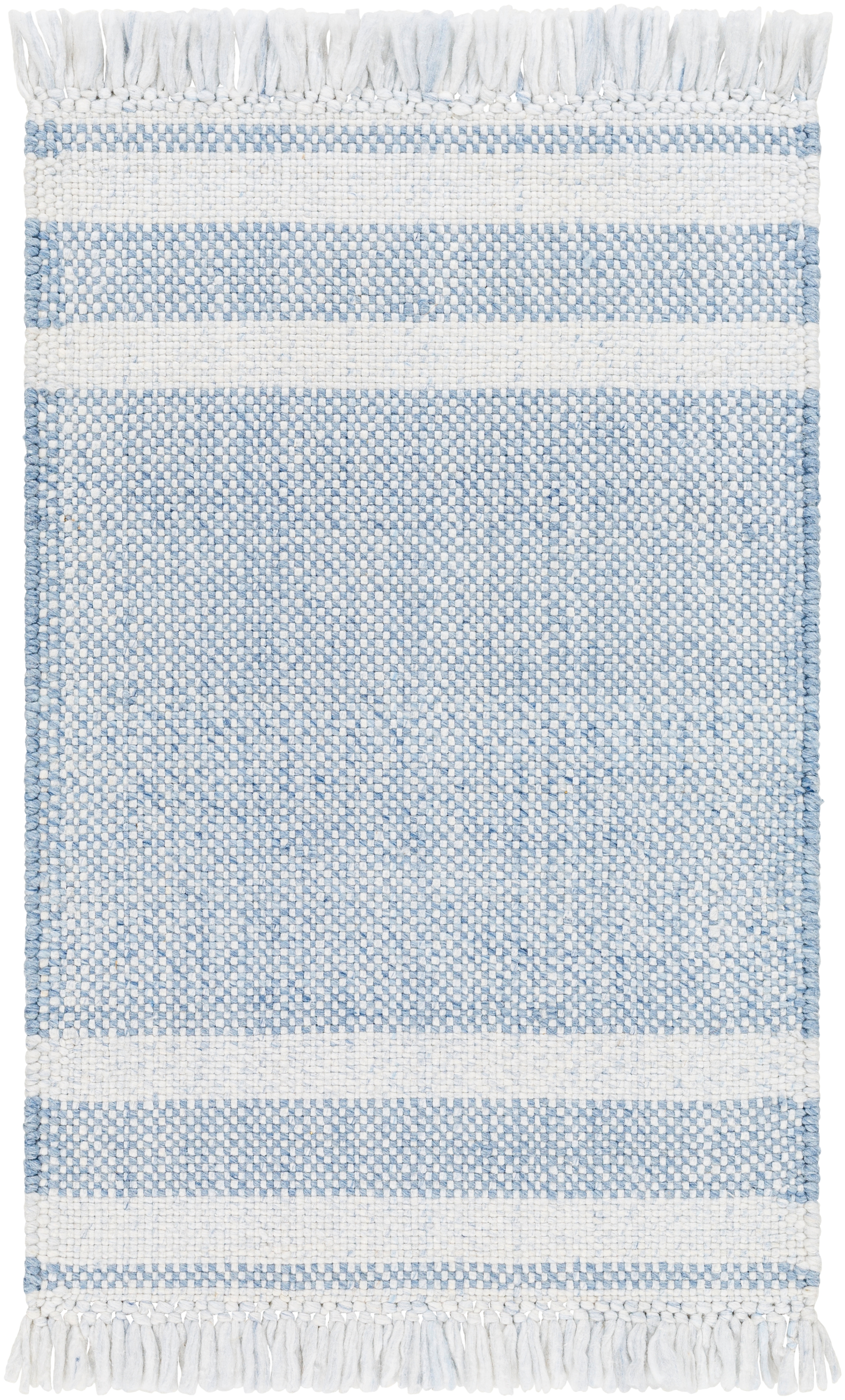 Primrose Blue Indoor 8' x 10' Handmade Rug - Image 0