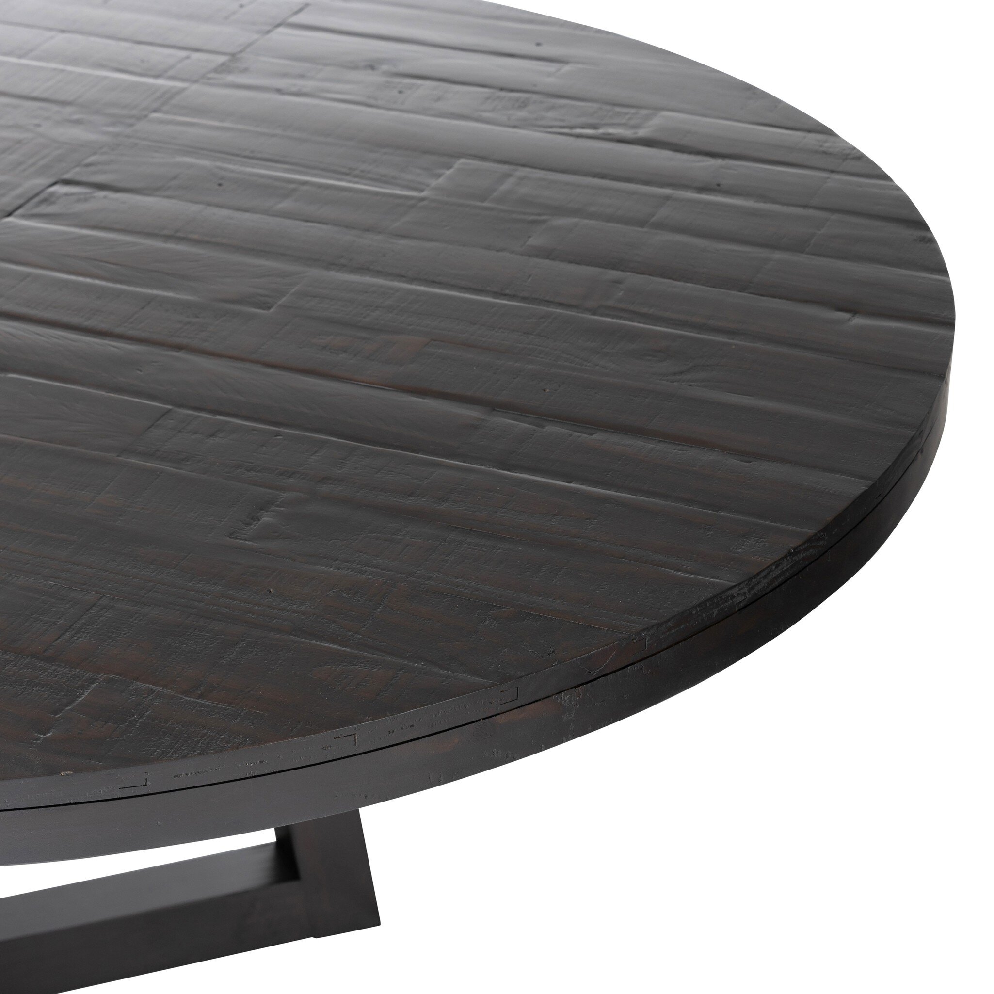 Eberwin Round Ext Dining Table - Dark Carbon - Image 3