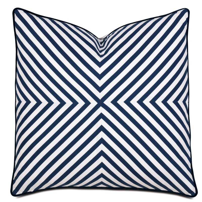 Eastern Accents Alvin by Barclay Buteras Mitered Stripe Cotton Pillow Cover & Insert - Image 0