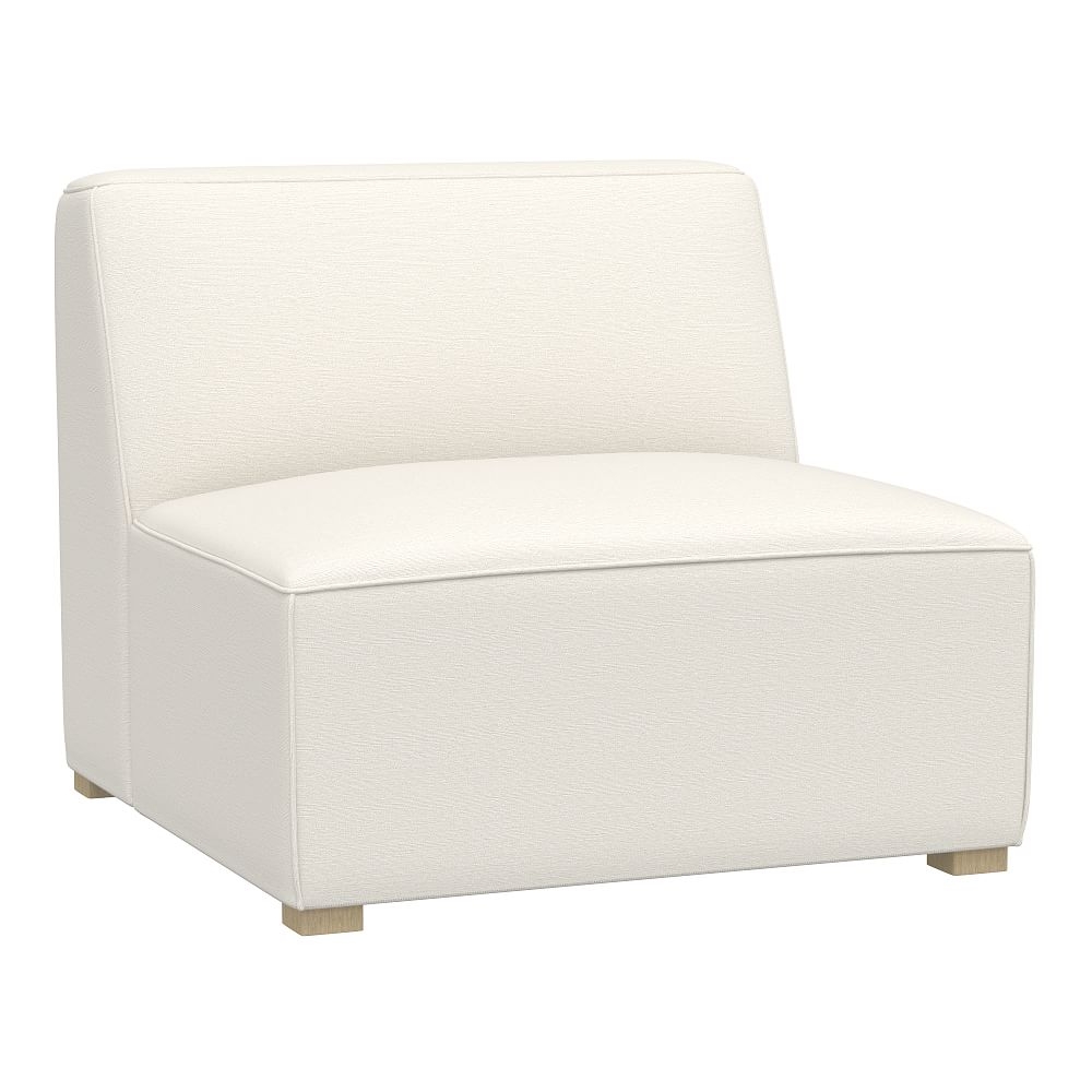 Riley Armless Chair, Lustre Velvet Linen, MTO - Image 0