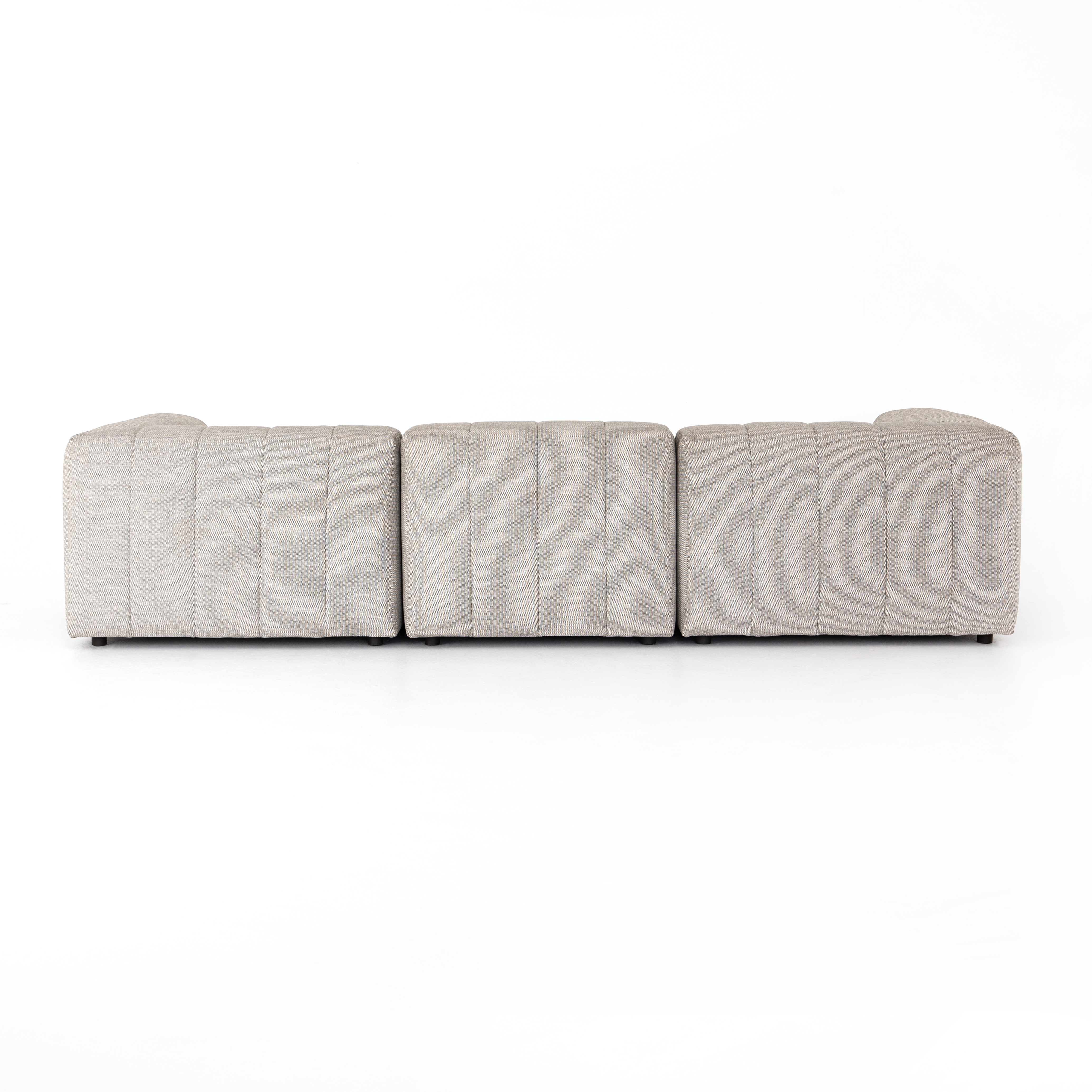 Gwen Outdoor 3 Pc Sectional-Faye Ash - Image 6