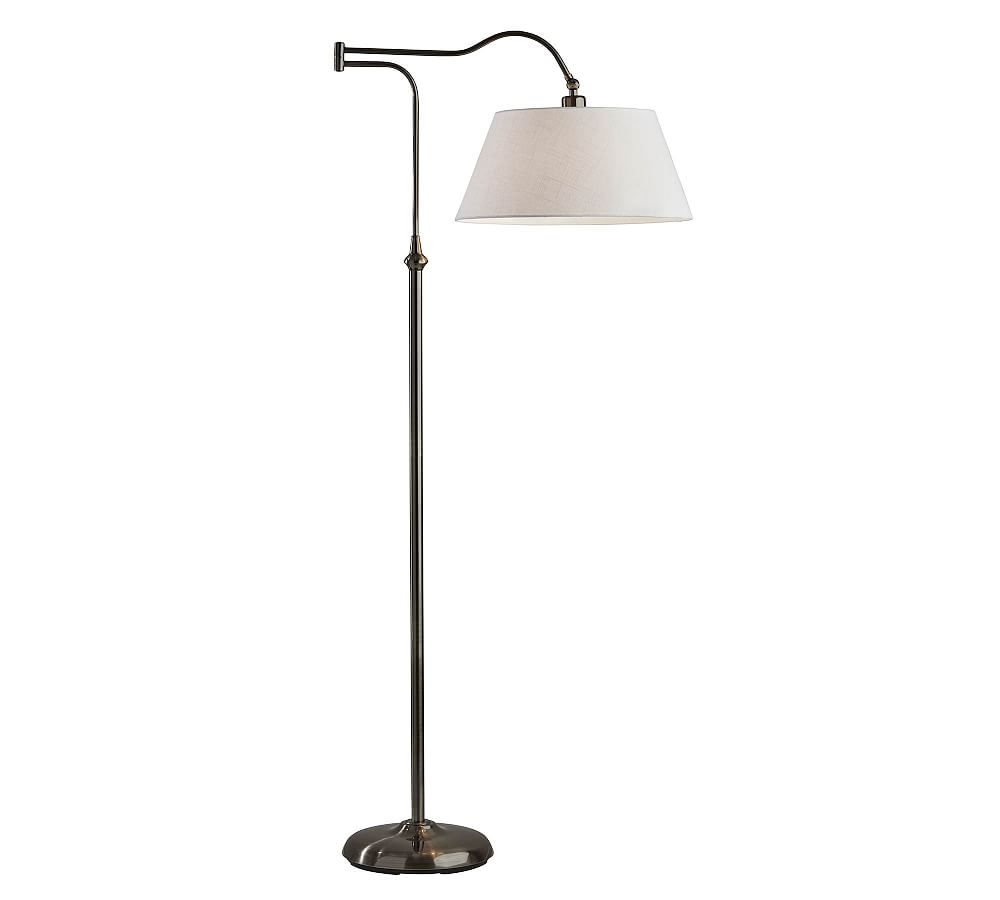 Downing Floor Lamp, Antique Pewter - Image 0