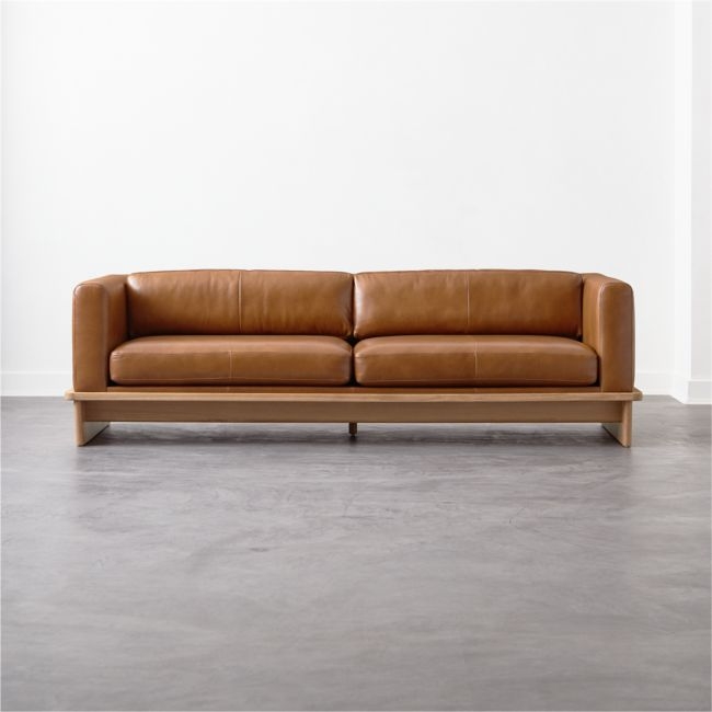Tablon Saddle Leather Sofa - Image 0