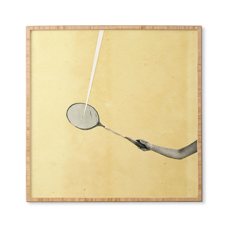 Tennis I by Cassia Beck - Framed Wall Art Basic Black 30" x 30" - Image 4
