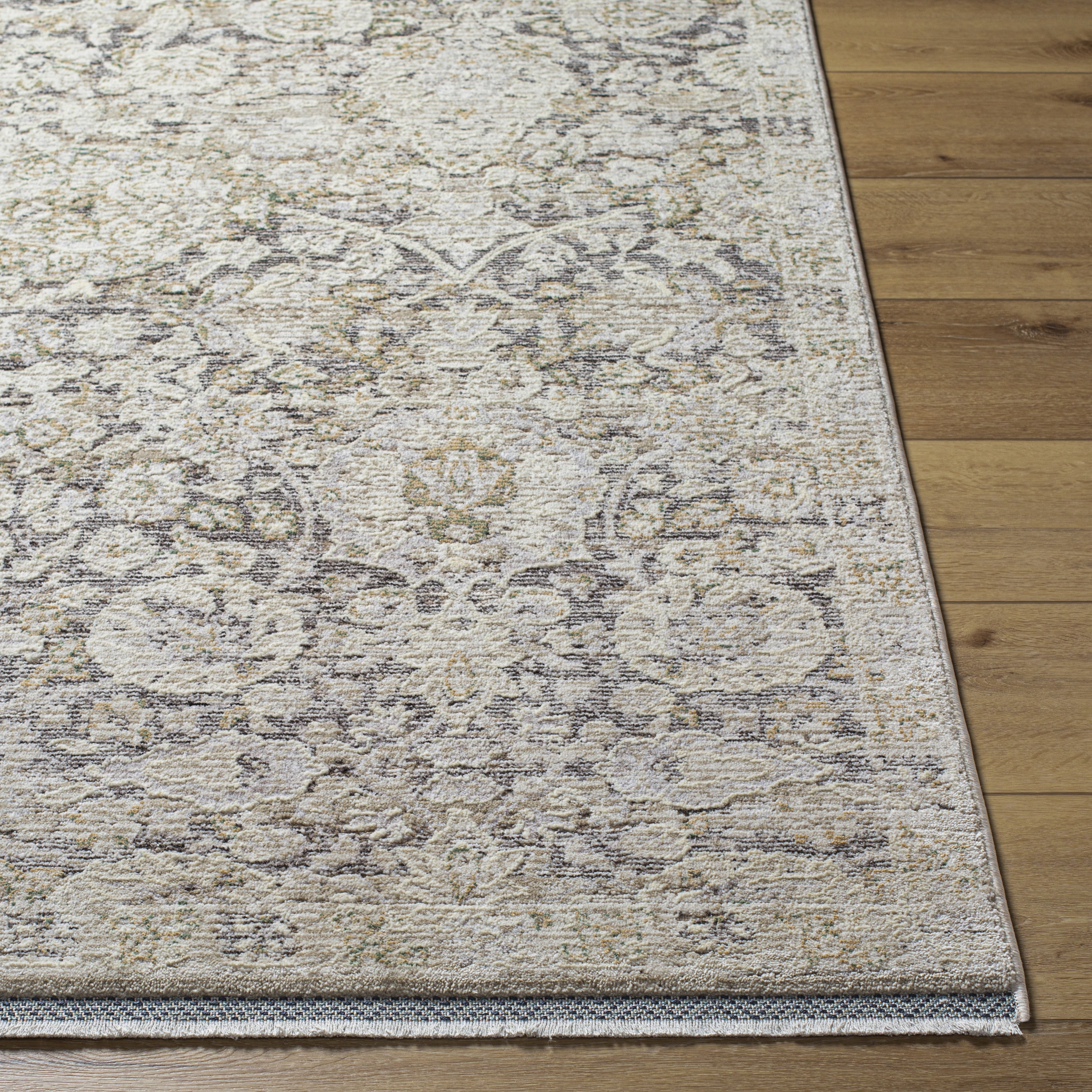 Livabliss Rivaldo Gray Indoor 7'10" x 10' Machine Woven Rug - Image 1