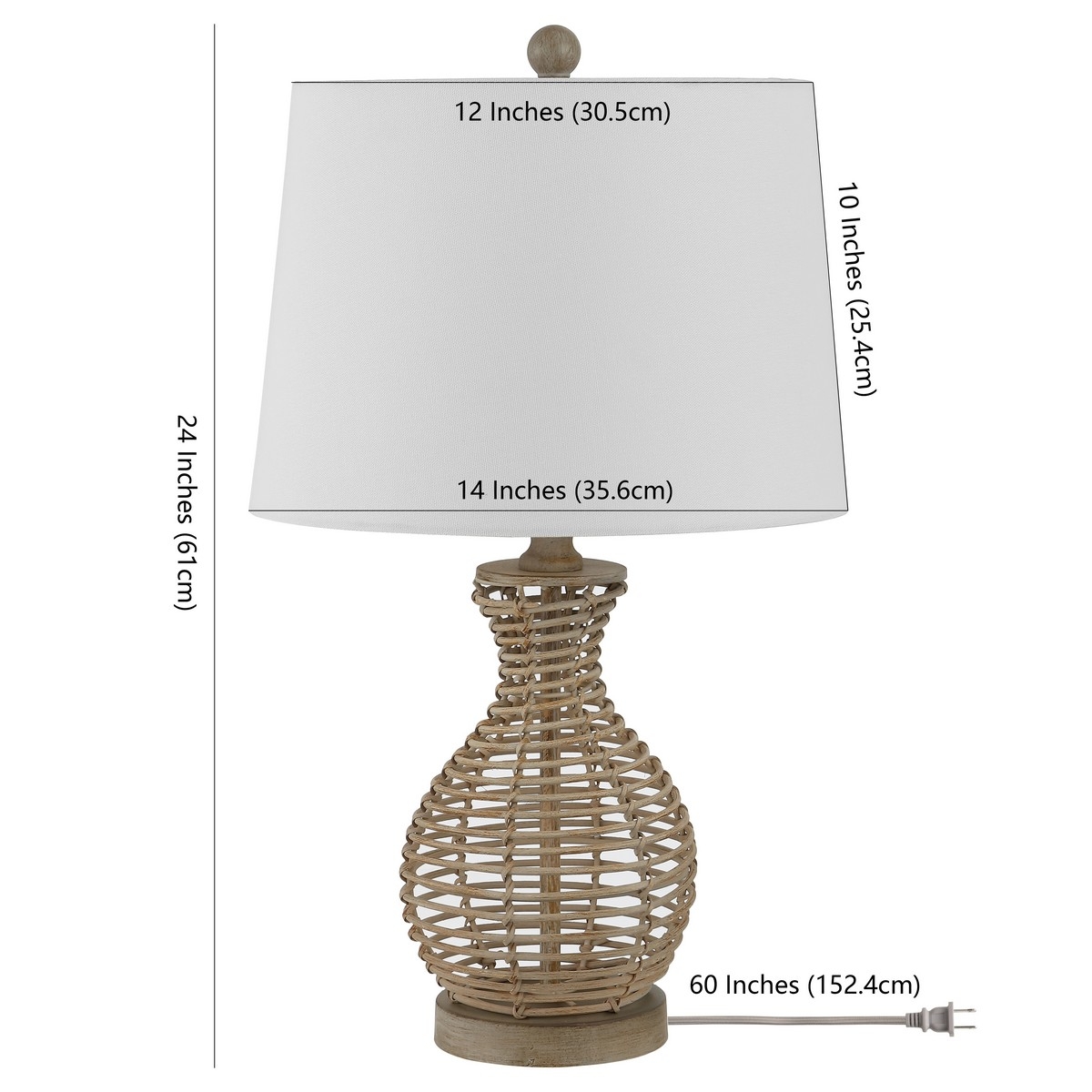 Flora 24" Table Lamp - Natural - Image 4