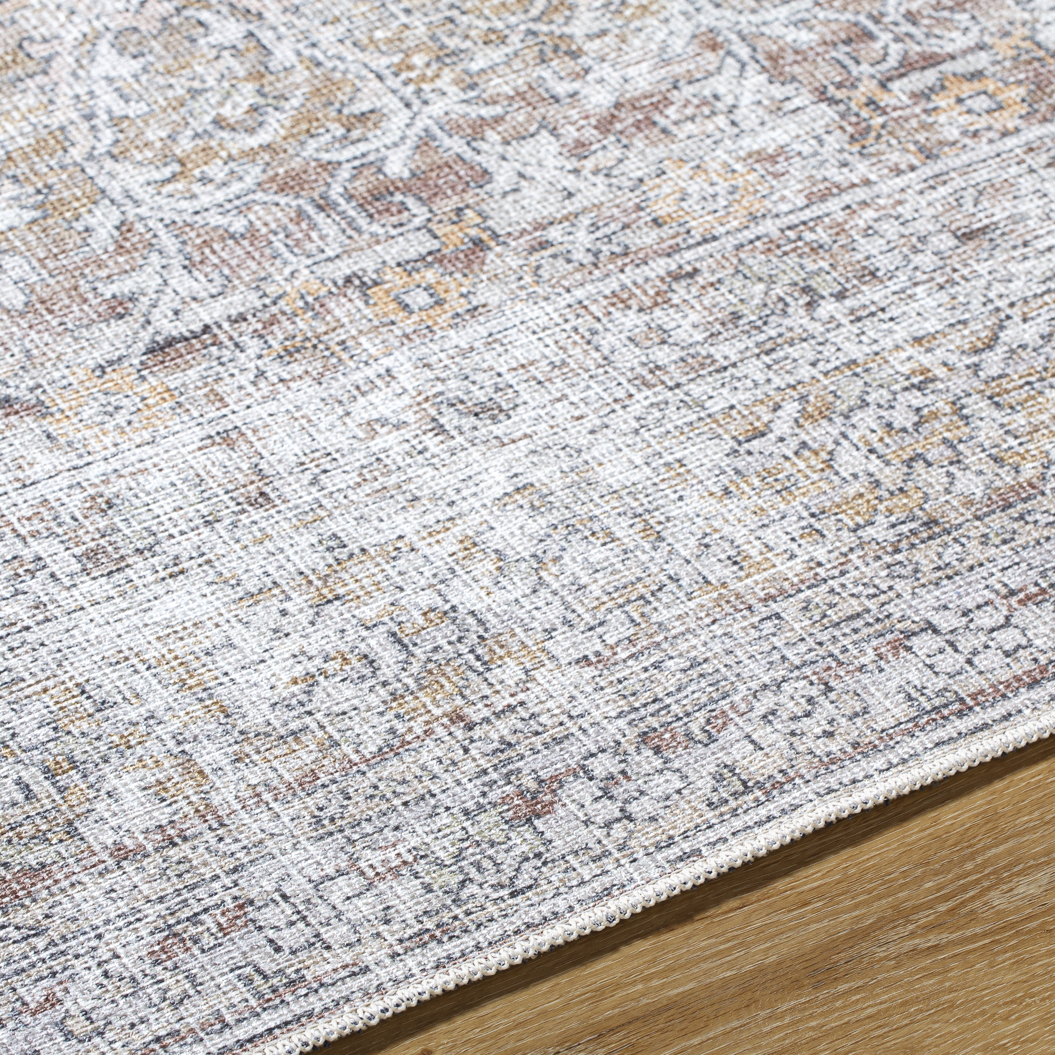 Livabliss Rainier Gray Indoor 5'3" x 7'3" Machine Woven Rug - Image 3
