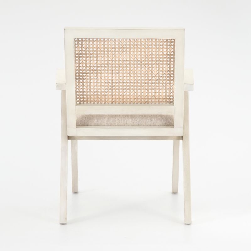 Annette Cream Upholstered Cane Dining Chair - Image 3
