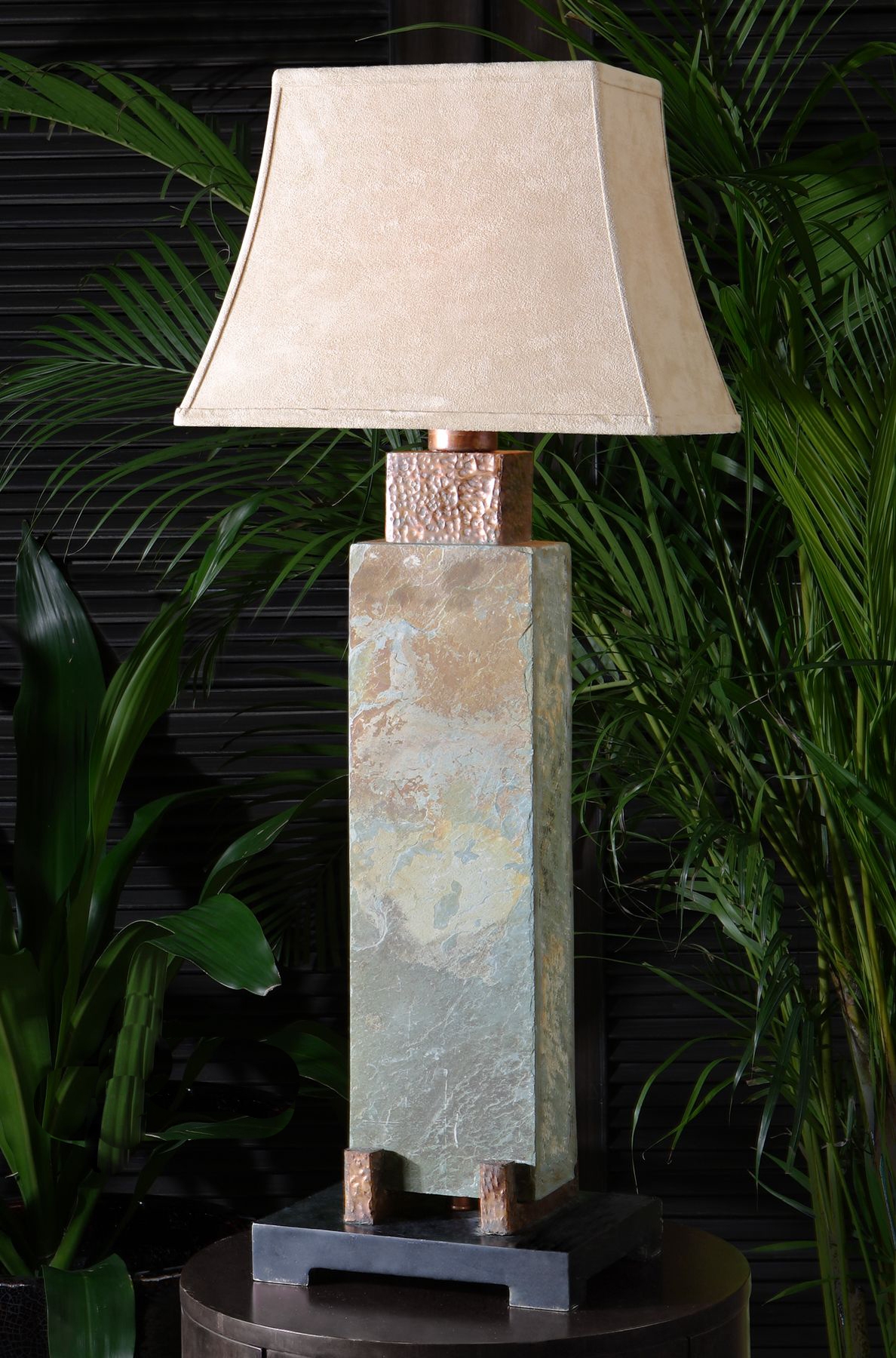 Tall Slate Table Lamp - Image 0