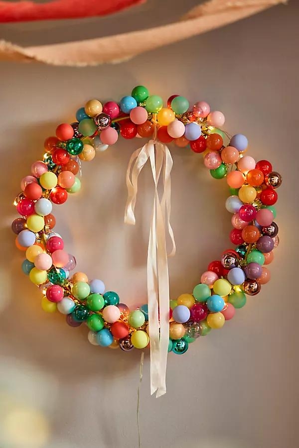 Good Cheer Miniature Bauble Ornament Wreath - Image 0