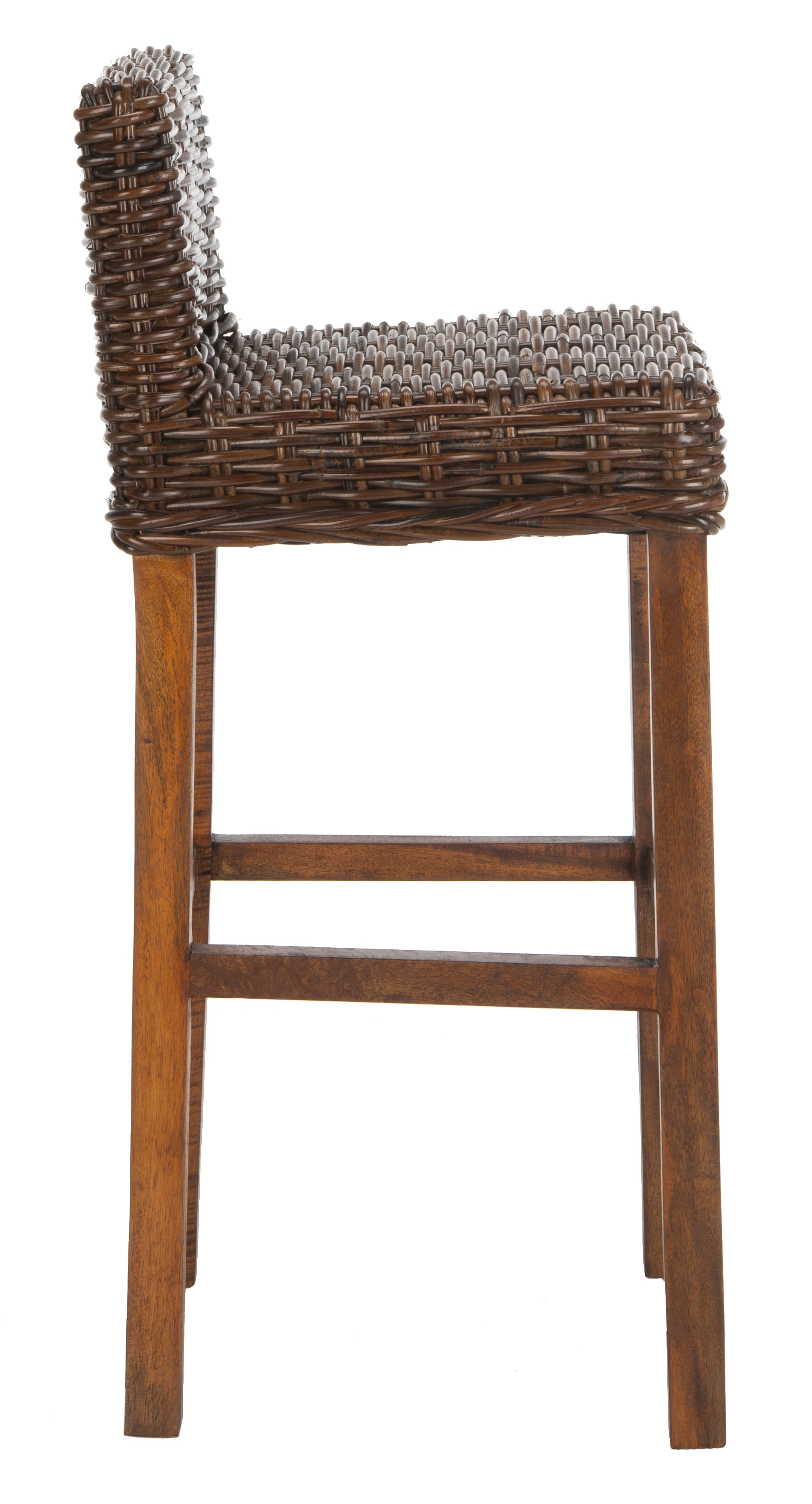 Cypress Bar Stool - Brown - Safavieh - Image 2