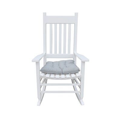 Wooden Porch Rocker Chair  WHITE - Image 0