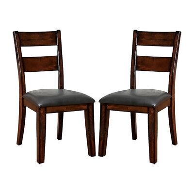 Set Of 2 Dining Side Chair In Dark Cherry - Image 0