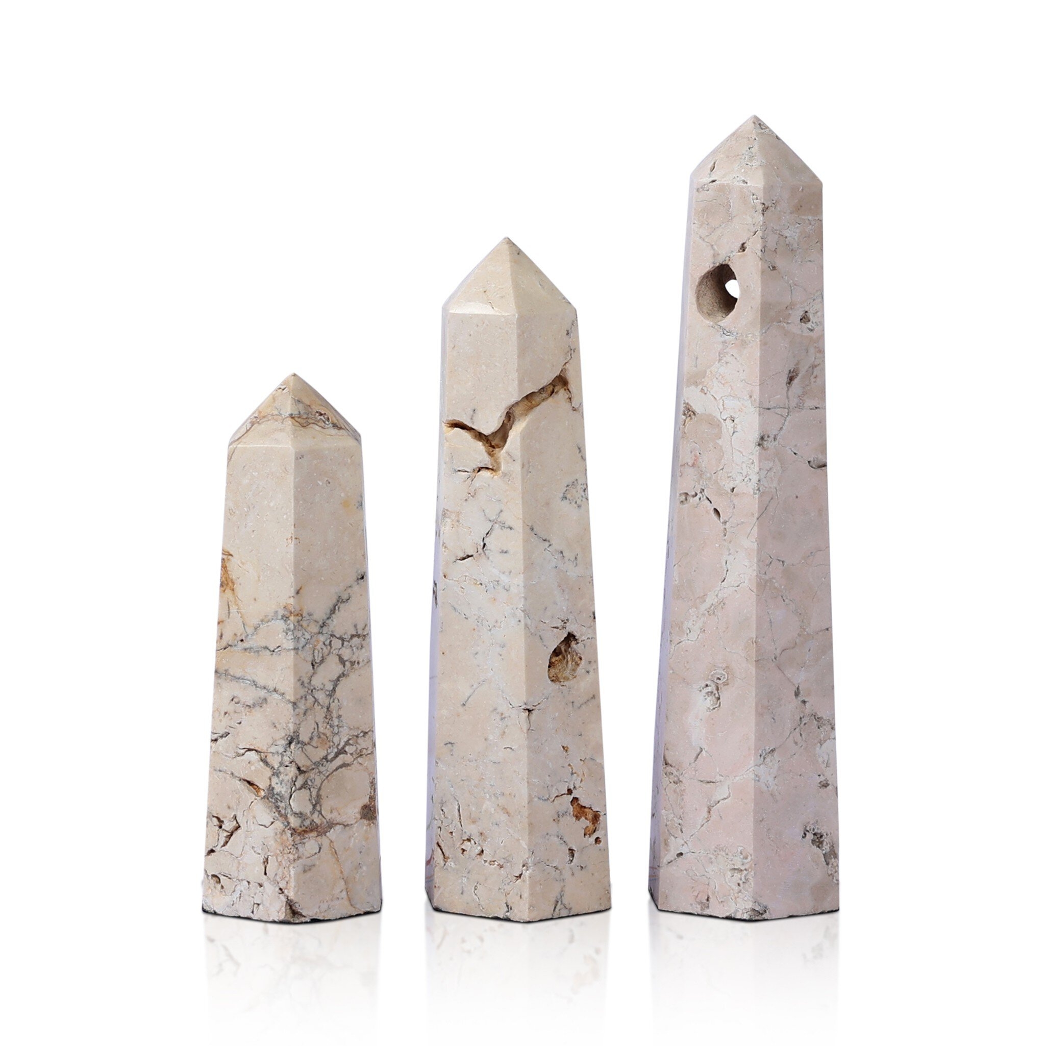 Travertine Obelisk Set - Romano Fosse Travertine - Image 9