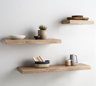 Brighton Floating Shelf, 18" x 14", Walnut - Image 1