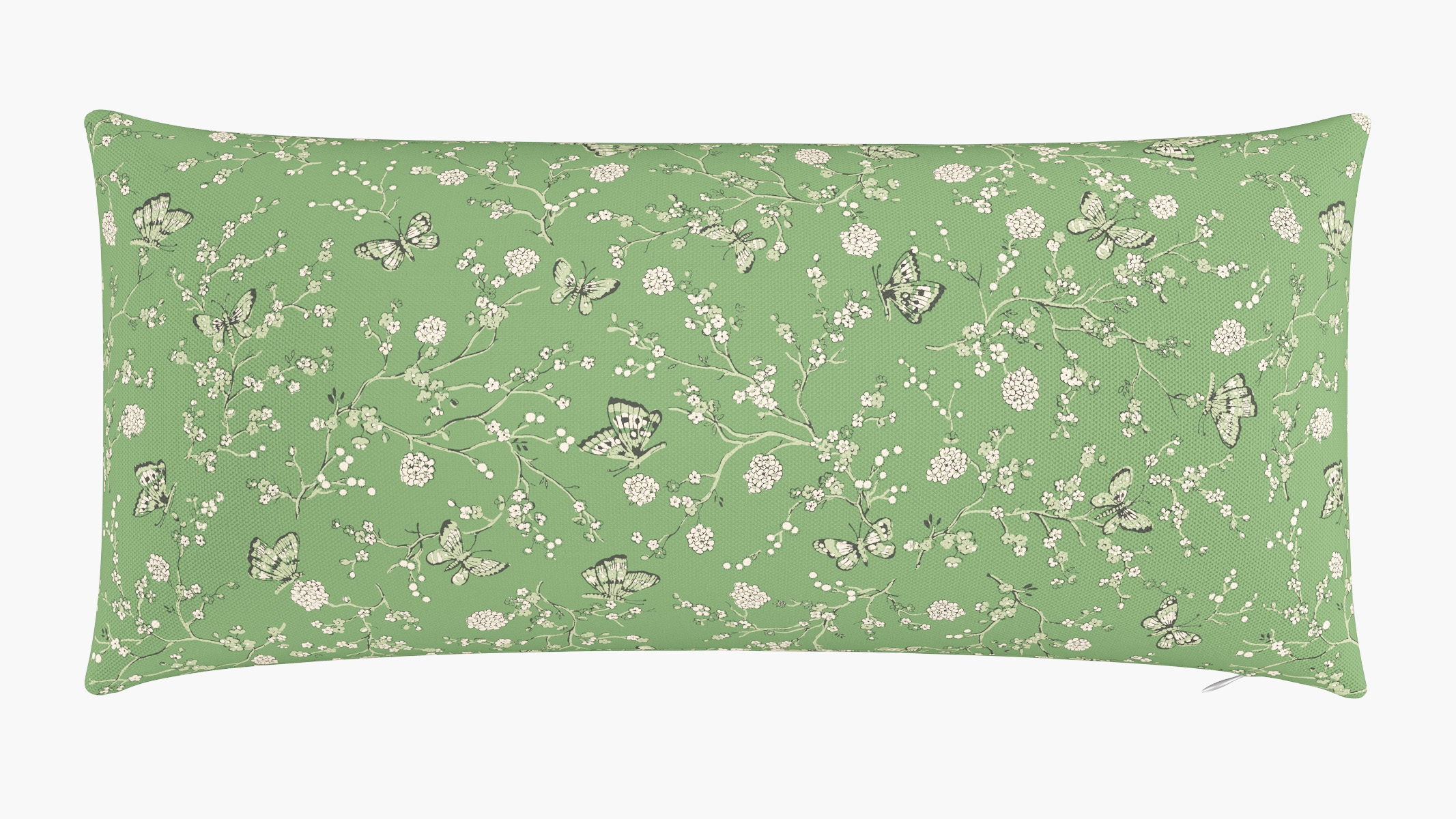 Outdoor 14" x 30" Lumbar Pillow, Kelly Mariposa, 14" x 30" - Image 0