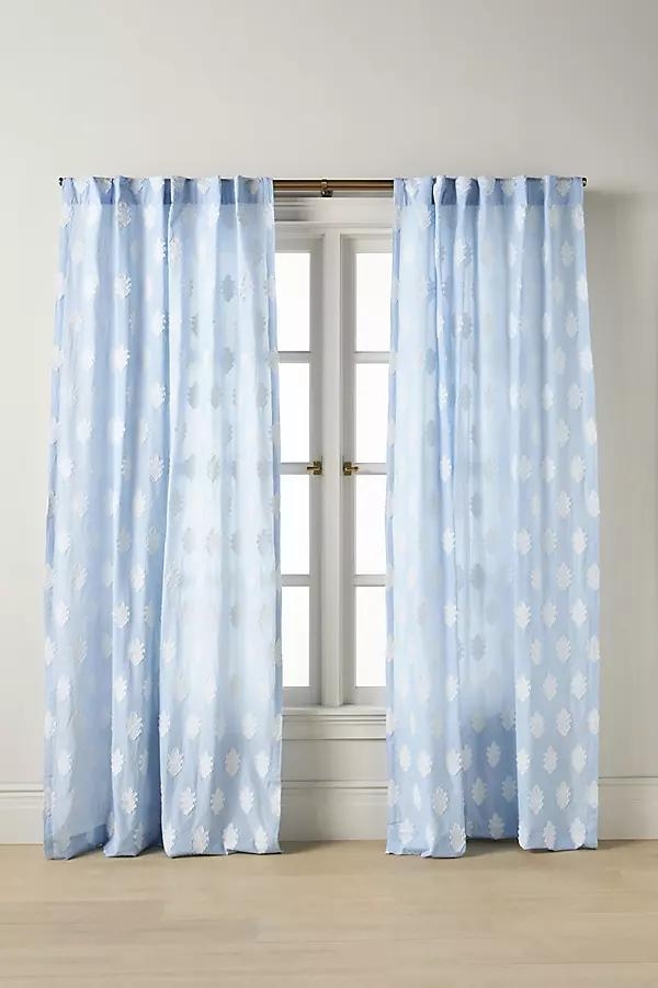 Azia Cotton Clipped Jacquard Curtain - Image 0