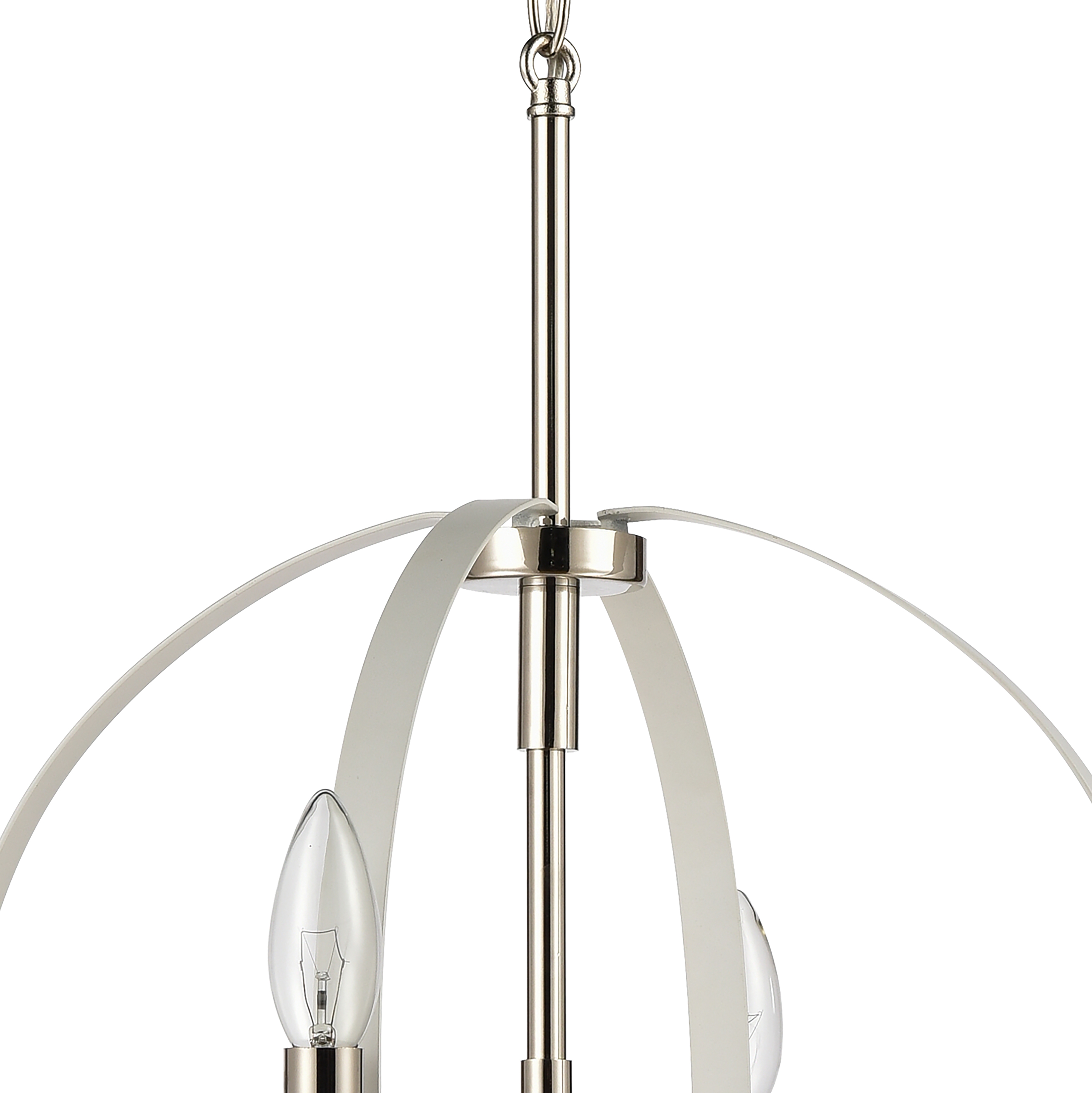 Rotunde 18'' Wide 4-Light Chandelier - Matte White - Image 2