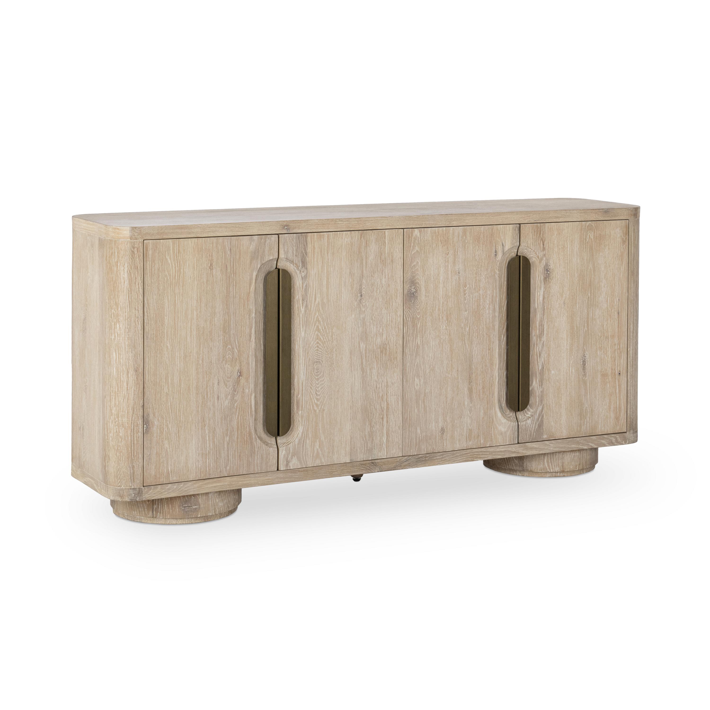 Tiber 4Dr Buffet White Washed - Image 5