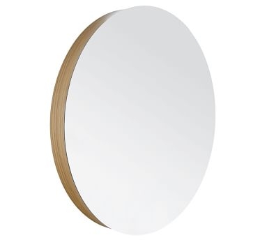 Rilen 22" Diameter Mirror, Midnight Oak - Image 4