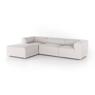 Modern Round Back 3-Piece Sectional, Gibson Wheat - Image 2