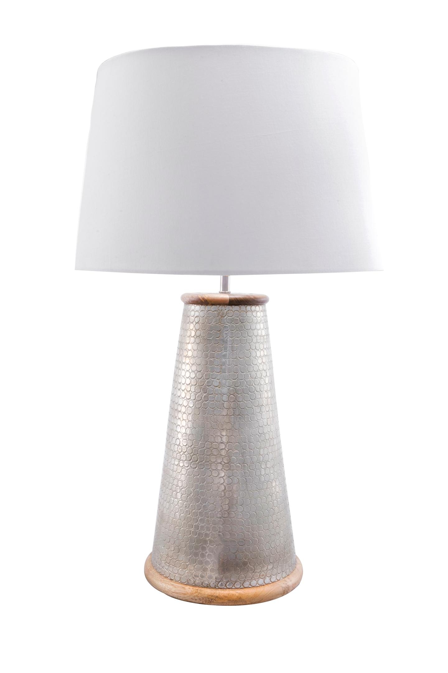 Delano 25" Metal & Wood Table Lamp - Image 1