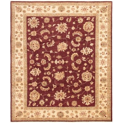 One-of-a-Kind Haro Hand-Knotted 2010s Ushak Red/Beige 8'3" x 9'10" Wool Area Rug - Image 0