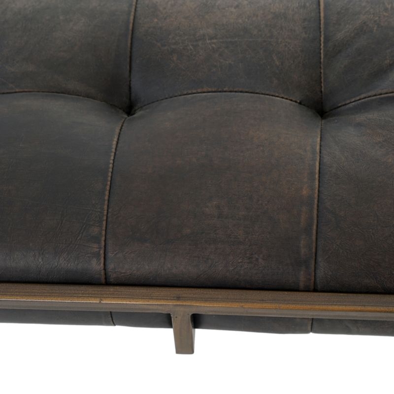 Ottilie Leather Bench - Image 2