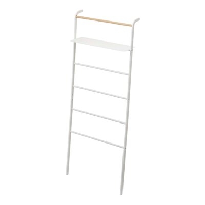 Yamazaki Home Leaning Ladder With Shelf, Space Saving, Steel - Image 0
