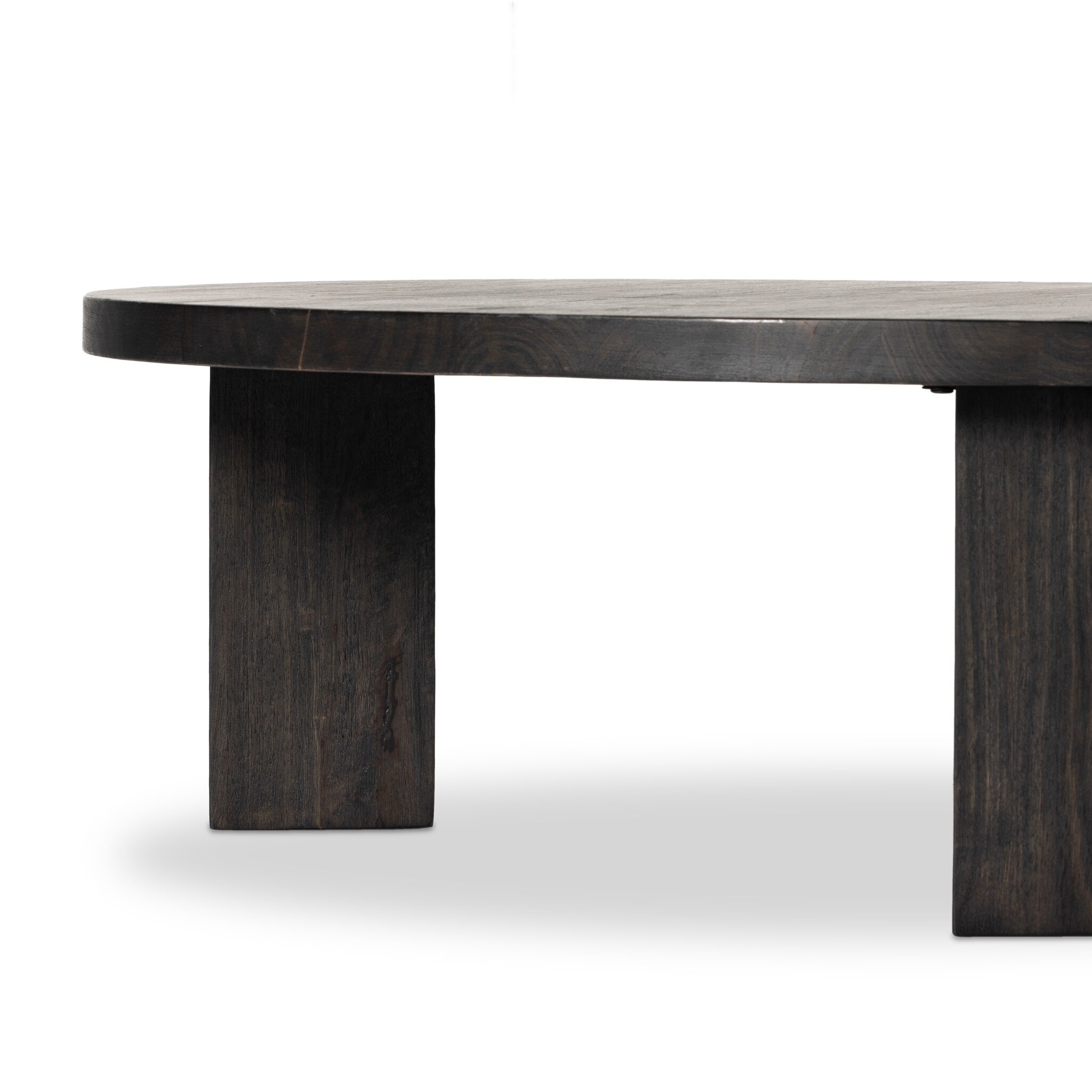 Mesa Round Coffee Table - Ebony Parawood - Image 9