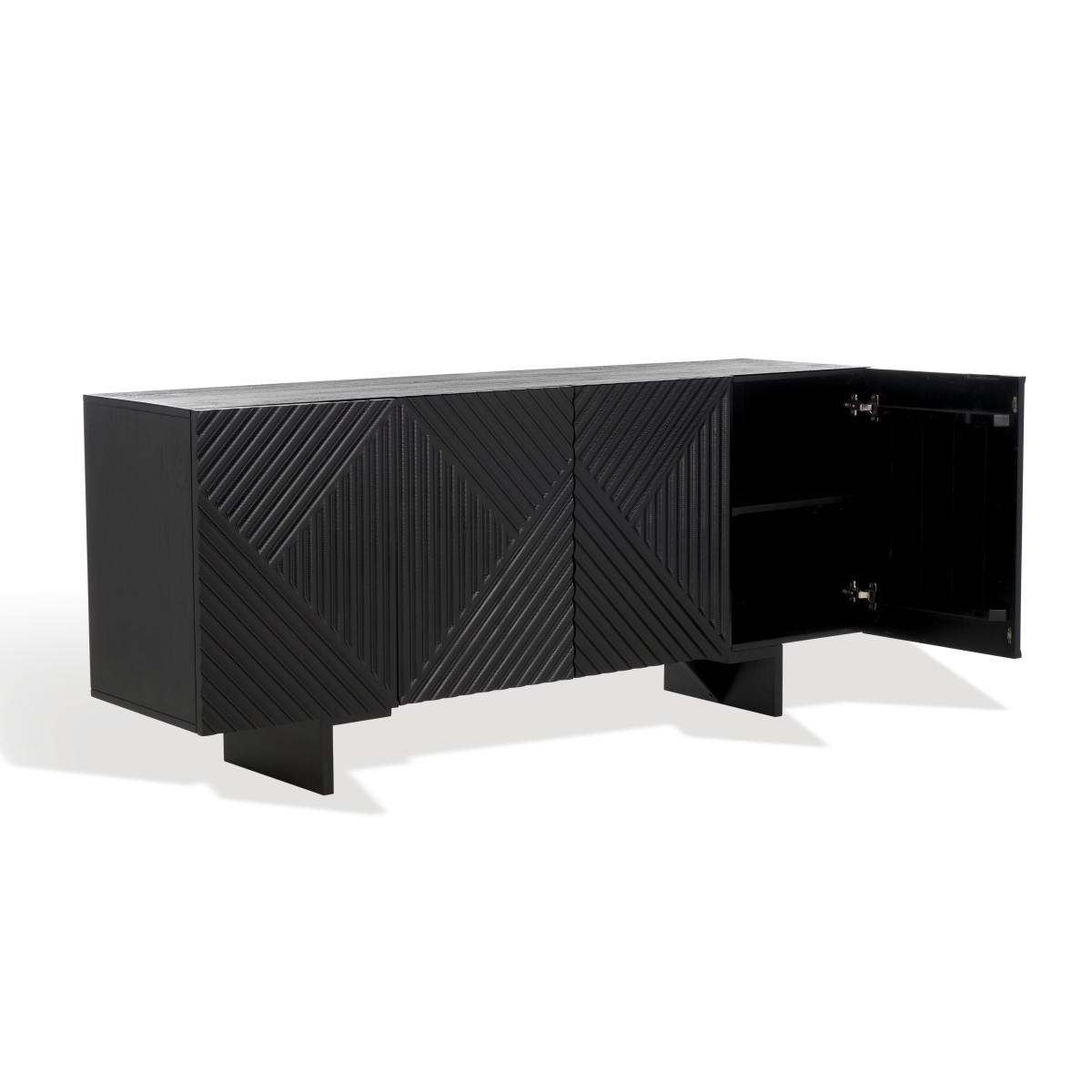 Hewitt Wood Sideboard - Black - Image 6