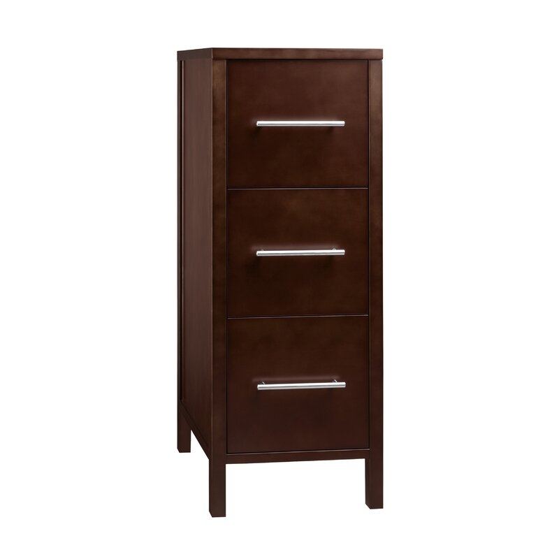 Ronbow Modular 15"" W x 32"" H x 21.875"" D Solid Wood Linen Cabinet - Image 0