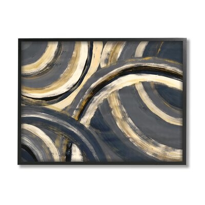 Abstract Developing Rings Grey Gold Encasing Arches - Image 0
