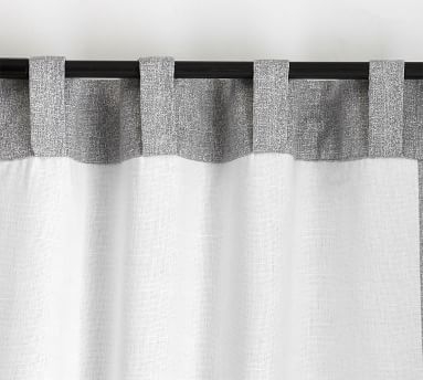 Broadway Pole-Pocket Curtain, Set of 2, 50 x 84", Gray - Image 3