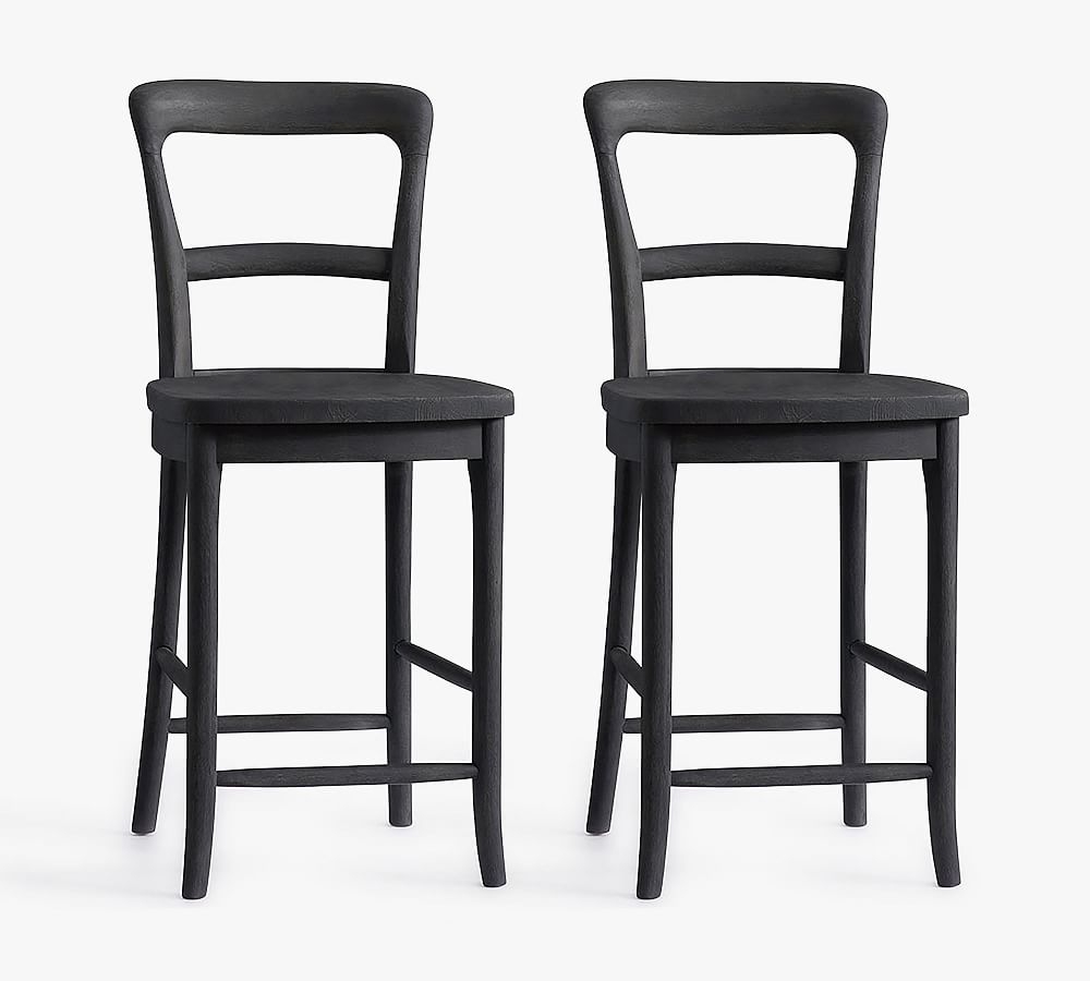 Cline Counter Stool, Charcoal, Set of 2 - Image 0