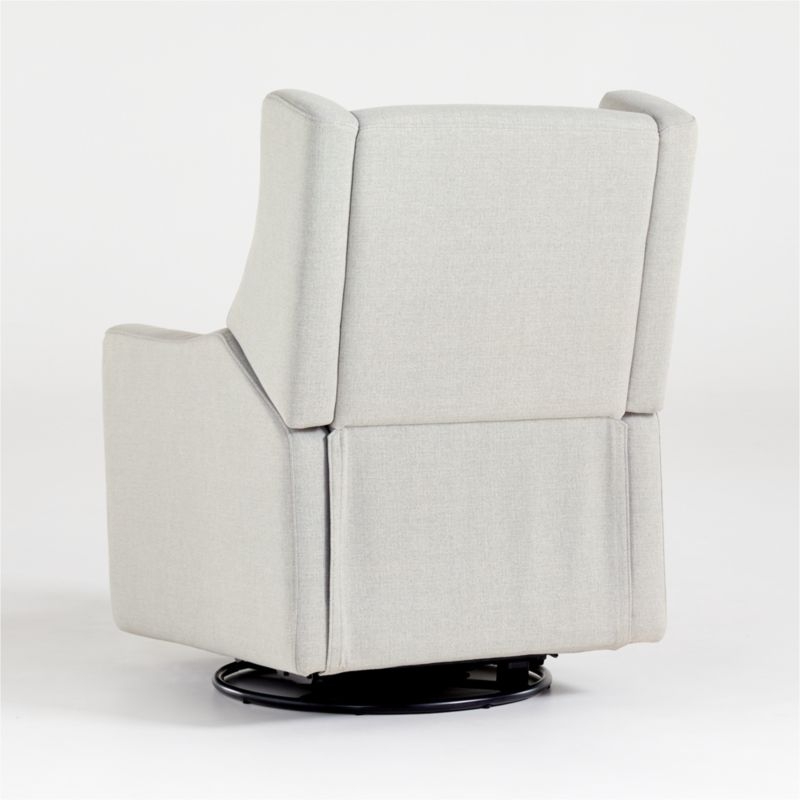Babyletto Kiwi Gray Power Recliner in Eco-Performance Fabric, Twill - Image 5