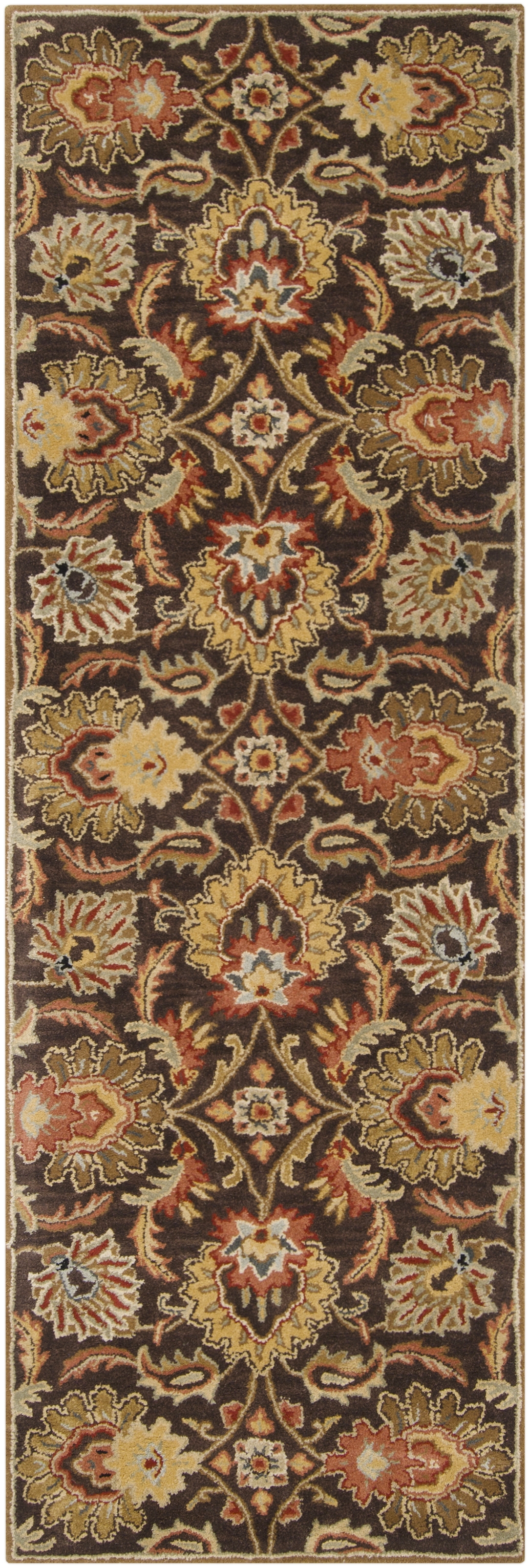 Caesar Brown Indoor 2'6" x 8' Handmade Rug - Image 0