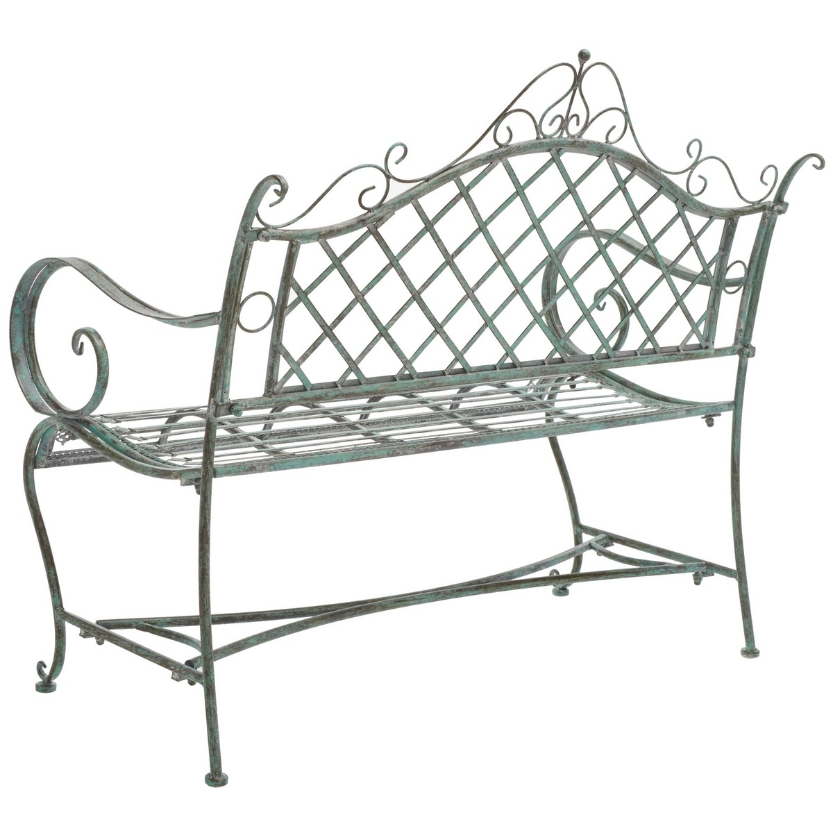 Abner Bench - Antique Dark Green - Safavieh - Image 6