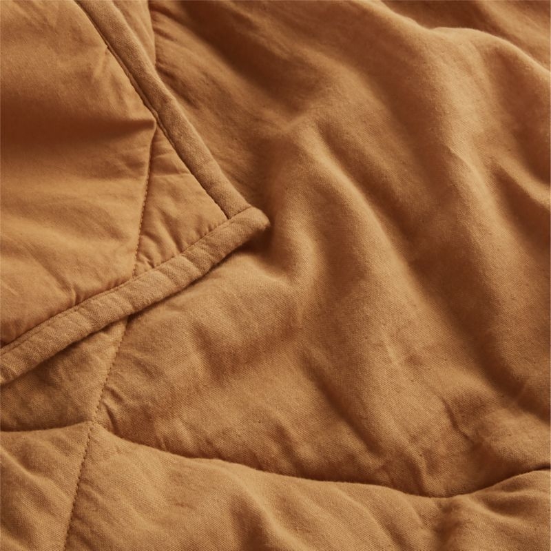 Brulee Brown Supersoft Cotton Gauze Baby Crib Quilt - Image 1