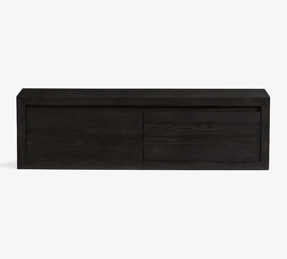 Folsom Bench with Cubbies, Charcoal, 58"L - Image 0