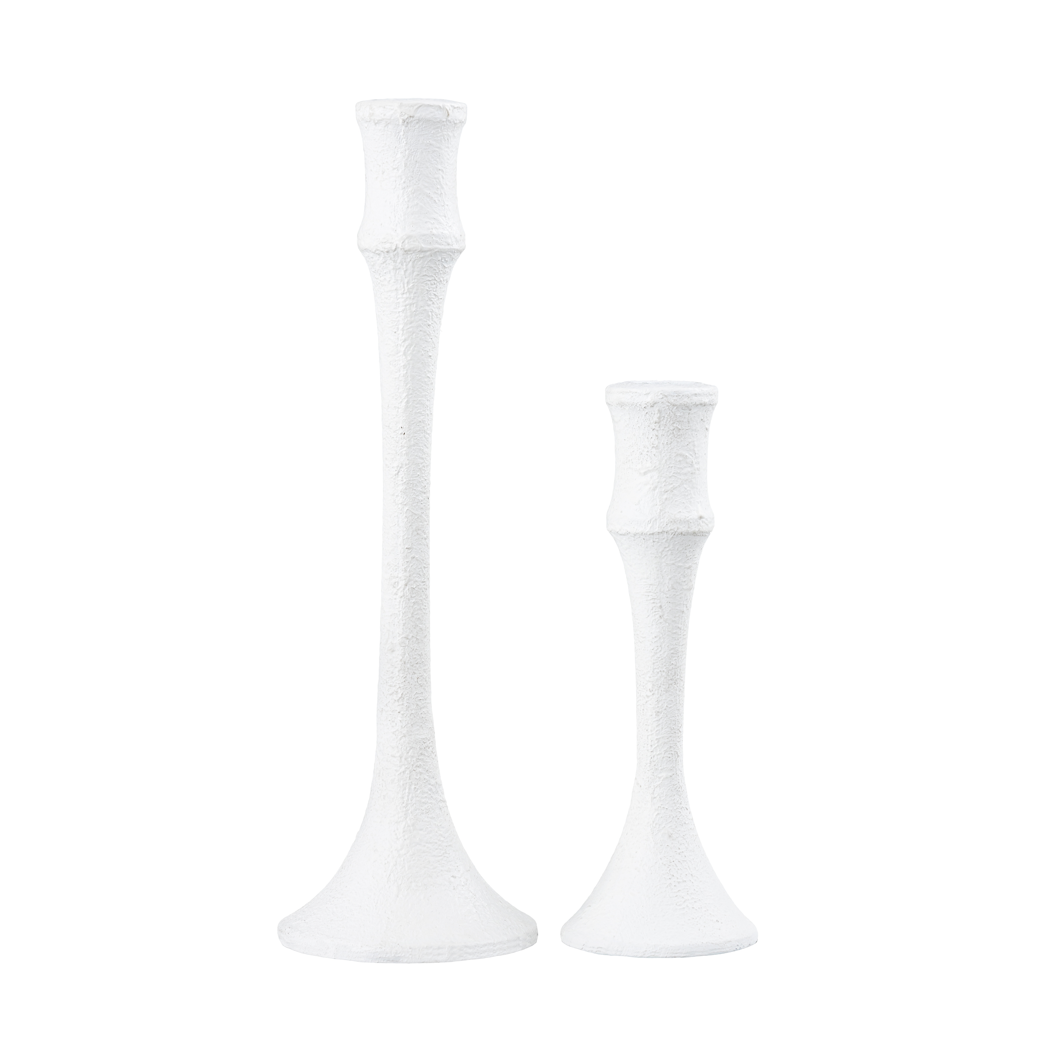 Miro Candleholder - Set of 2 Plaster White - Image 0